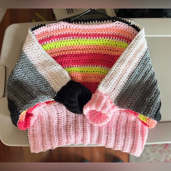 OOAK Handmade crochet Wednesday and Enid inspired sweater - Picture 7 of 7